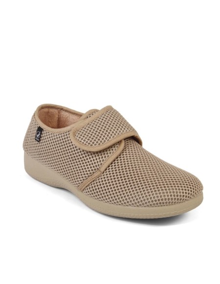 Zapatillas lona con cierre de velcro y vulcanizado