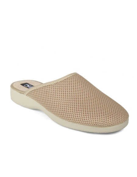 Zapatillas casa abiertas confort beige