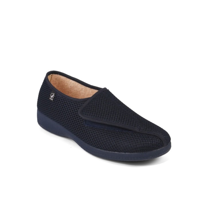 Zapatillas lona con velcro y vulcanizado