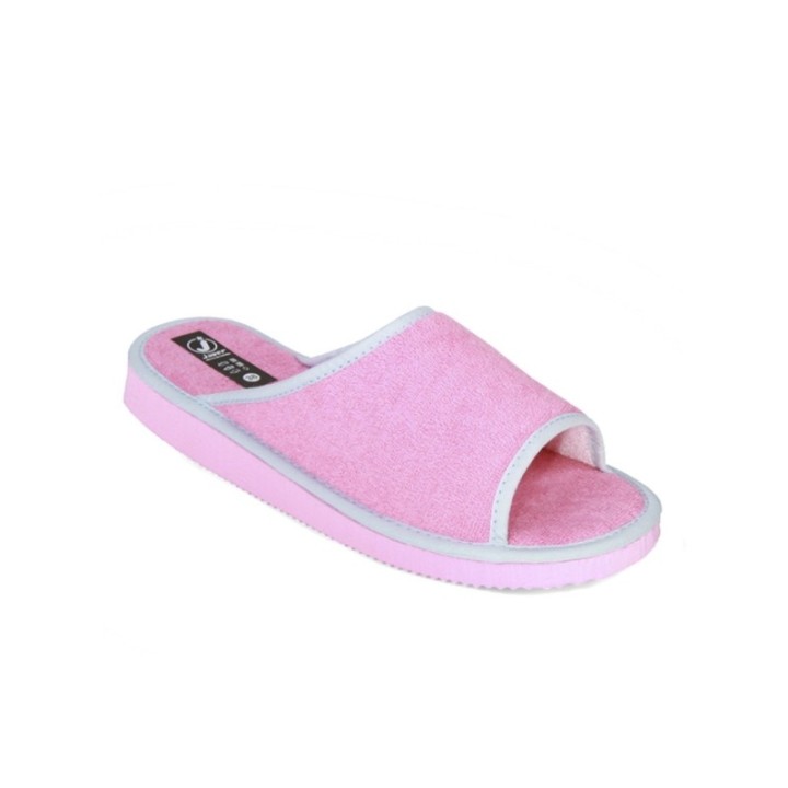 Zapatillas de casa abiertas color rosa