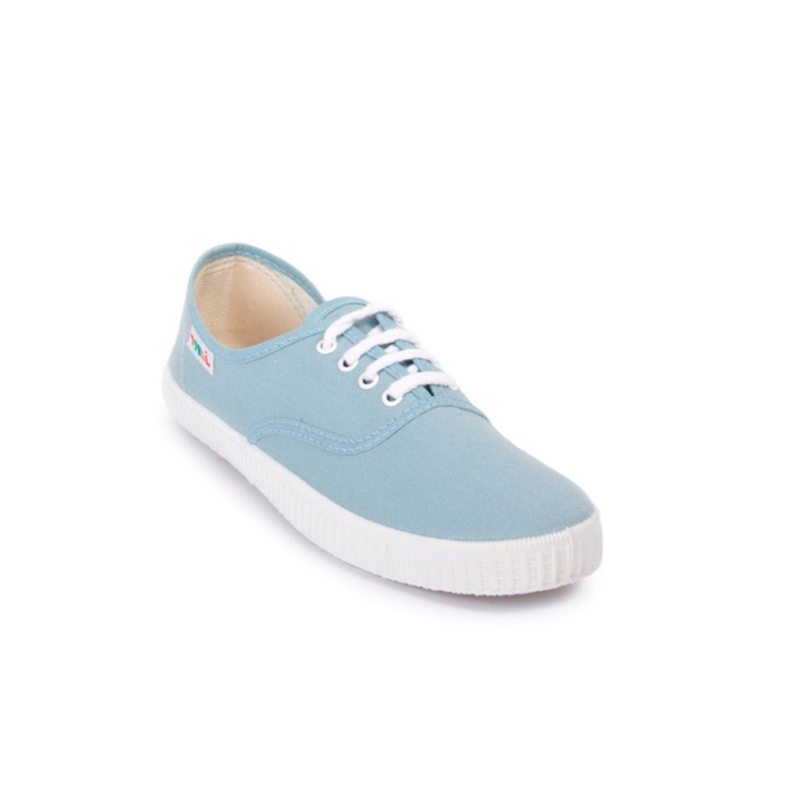 Zapatillas lona con cordones