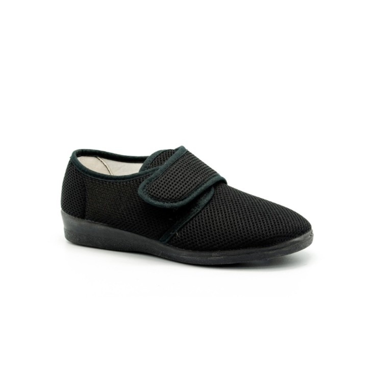 Zapatillas lona con cierre de velcro y vulcanizado