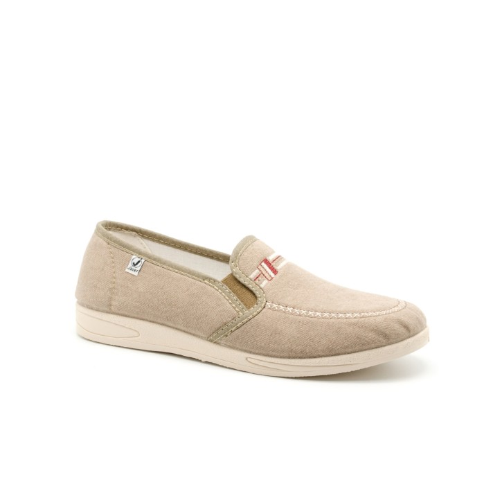 Zapatos con elástico y bordado decorativo