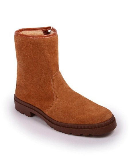 Botas lisas con borreguito