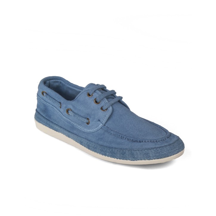 Zapatilla jeans con cordones