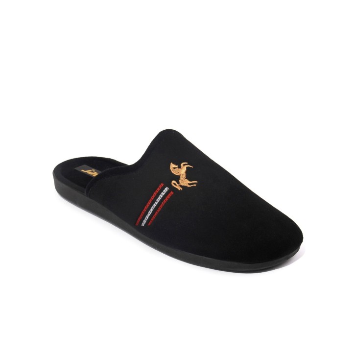 Zapatillas de casa negras caballo
