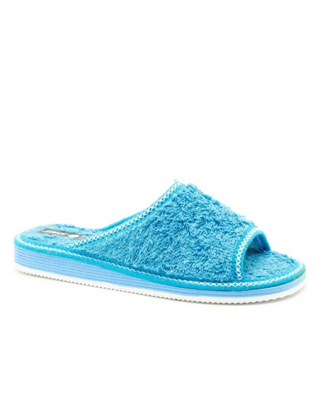 Zapatillas casa terciopelo abiertas piso eva pegado