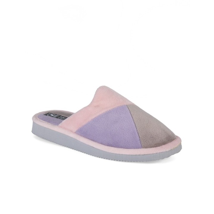 Zapatillas Mujer de casa triángulos en color niebla