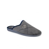 Zapatillas casa abiertas gris dibujo