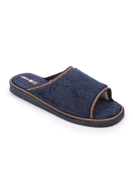 Zapatillas casa suaves abierta rebordeada