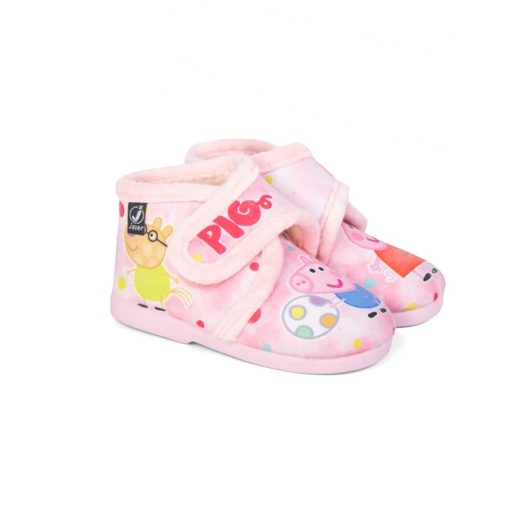 Botita de casa con cierre de velcro Peppa Pig