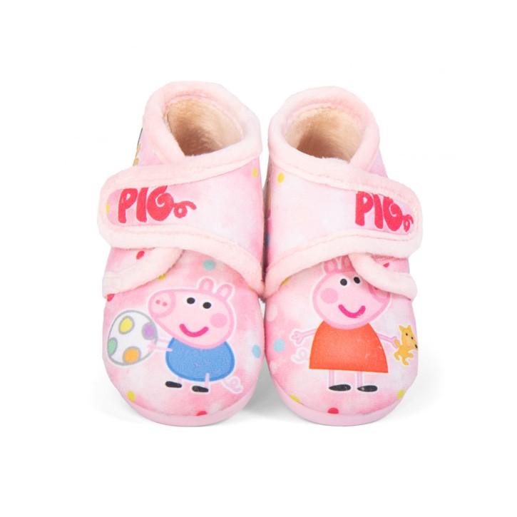 Zapatilla de casa con cierre de velcro Peppa Pig
