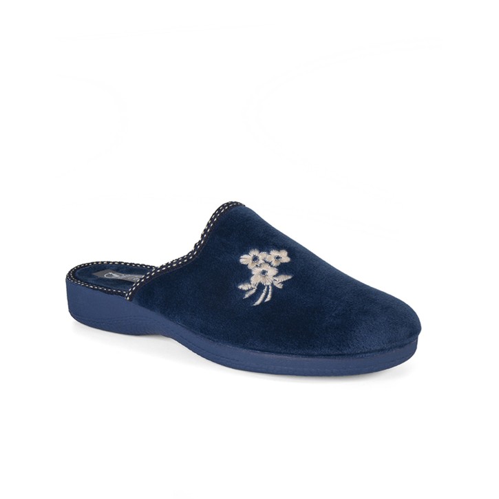 Zapatillas casa abiertas confort marino