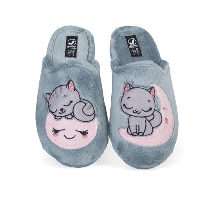 Zapatillas casa abiertas confort gatitos
