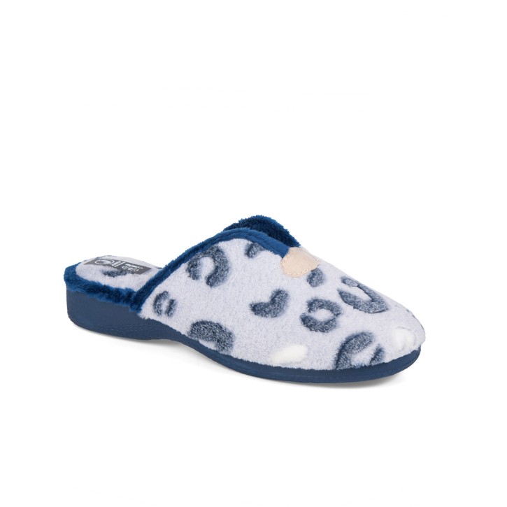 Zapatillas casa abiertas confort marino