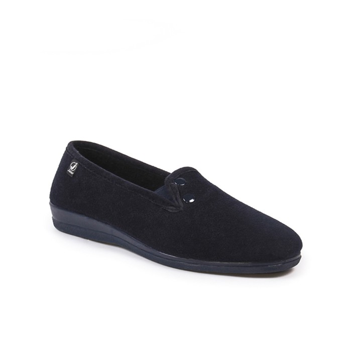 Zapatillas de casa marino con botones