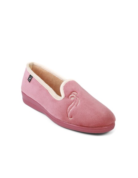 Zapatillas de casa cerradas malvas