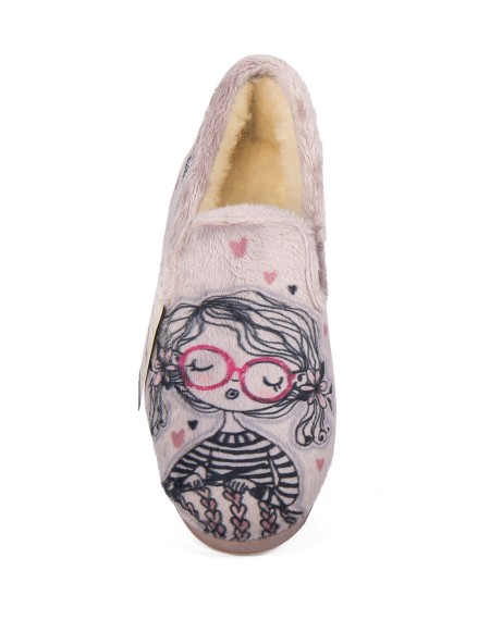 Zapatillas casa cerradas de lana