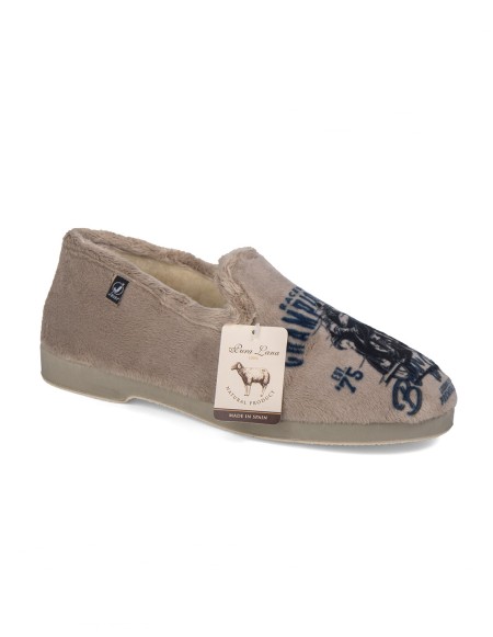Zapatillas casa cerradas de lana