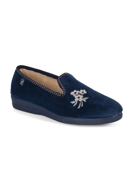 Zapatillas de casa cerradas marino