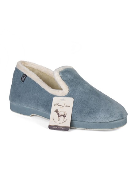 Zapatillas casa cerradas de lana