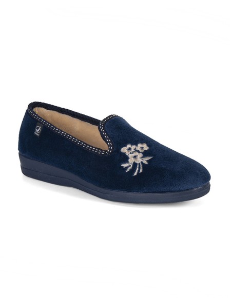 Zapatillas de casa cerradas marino