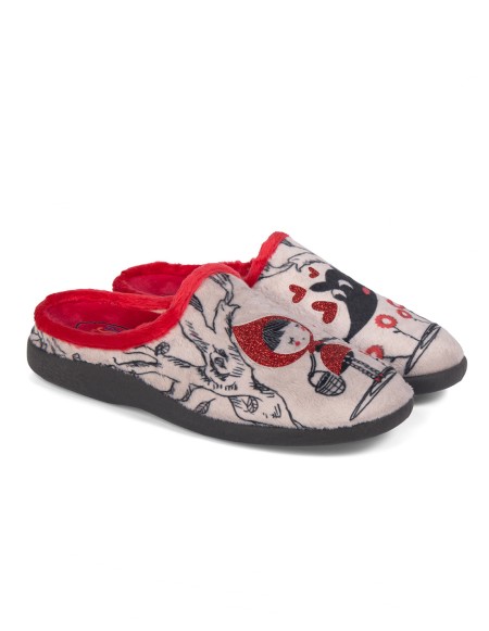 Zapatillas Mujer Rojo 26-282