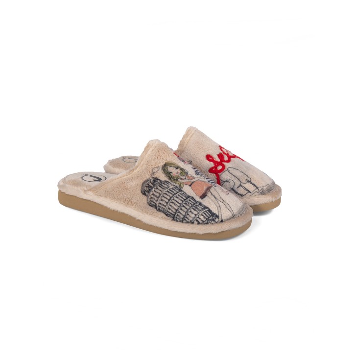 Zapatilla de casa suela EVA especial parquet...