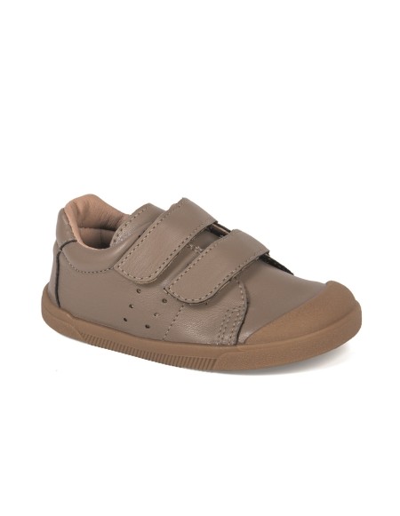 Zapatillas barefoot infantil piel velcro