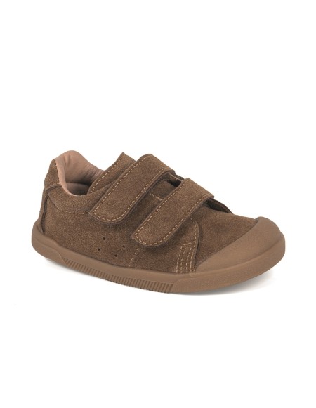 Zapatillas barefoot infantil piel velcro