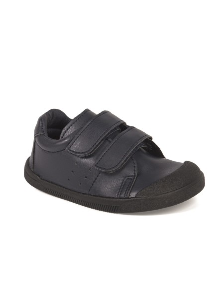 Zapatillas barefoot infantil piel cierre velcro