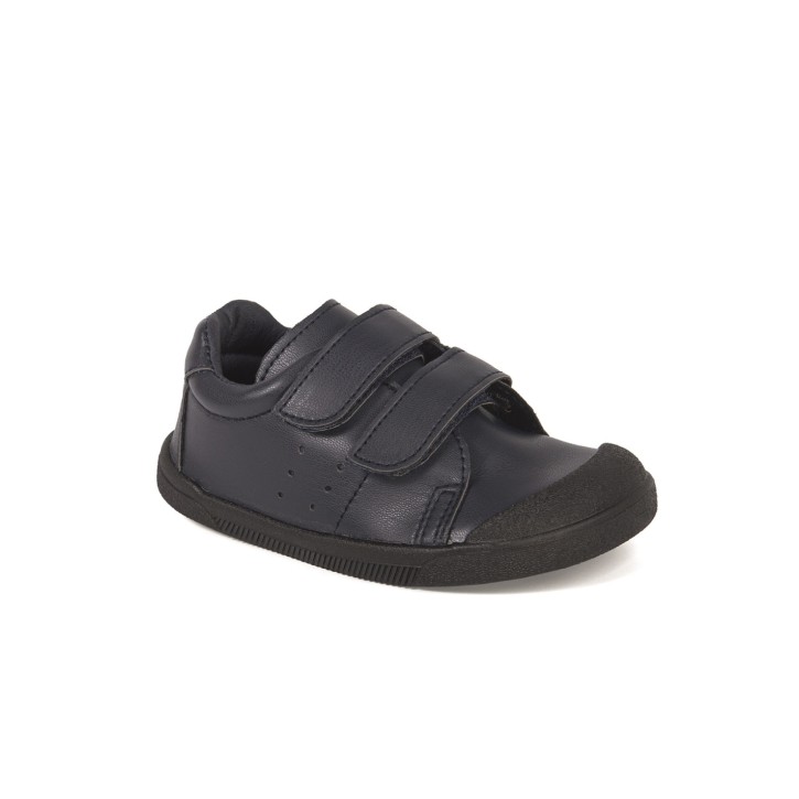Zapatillas barefoot infantil piel cierre velcro