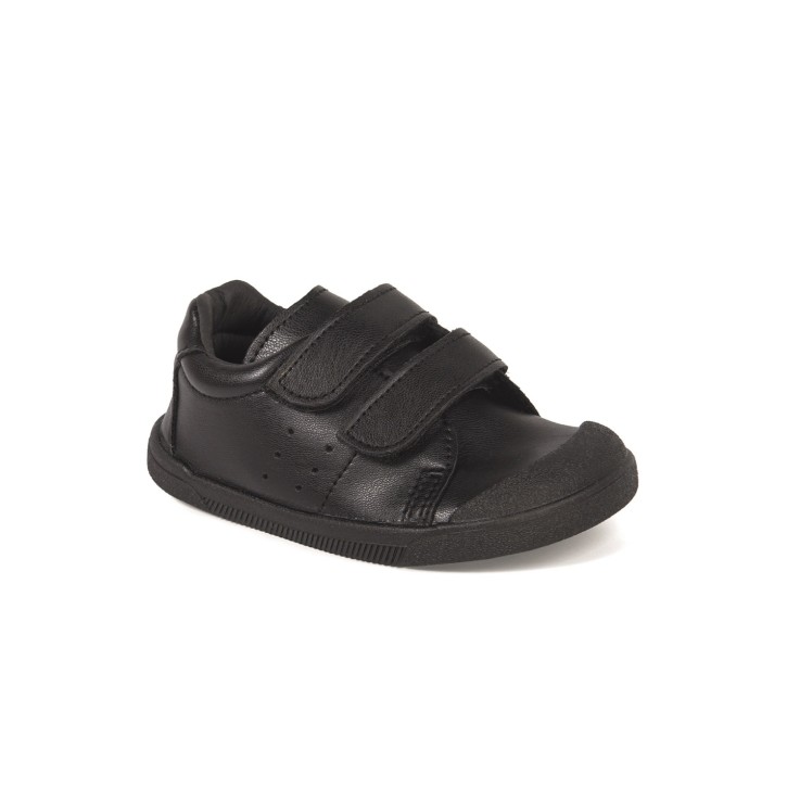 Zapatillas barefoot infantil piel cierre velcro