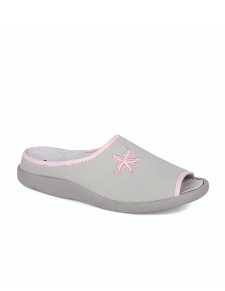 Zapatillas de casa verano mujer puntera abierta
