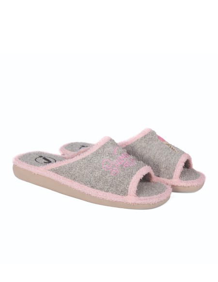 Zapatillas de casa verano mujer puntera abierta Summer time