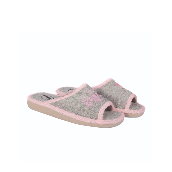 Zapatillas de casa verano mujer puntera abierta...