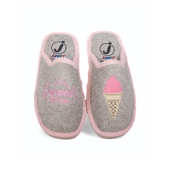 Zapatillas de casa verano mujer puntera cerrada...