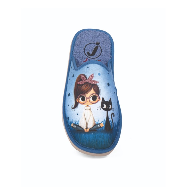 Zapatillas de casa verano mujer puntera cerrada...