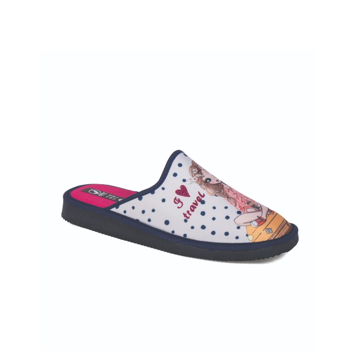 Zapatillas de casa verano mujer puntera cerrada...