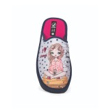 Zapatillas de casa verano mujer puntera cerrada I love travel