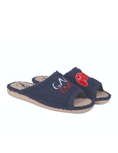 Zapatillas de casa verano hombre puntera abierta Game over