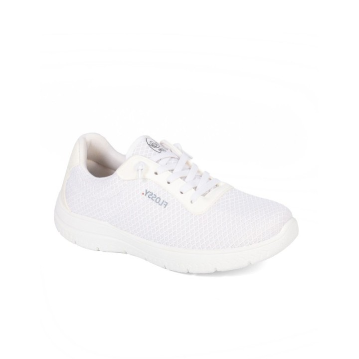 Zapatillas color blanco sin cordones
