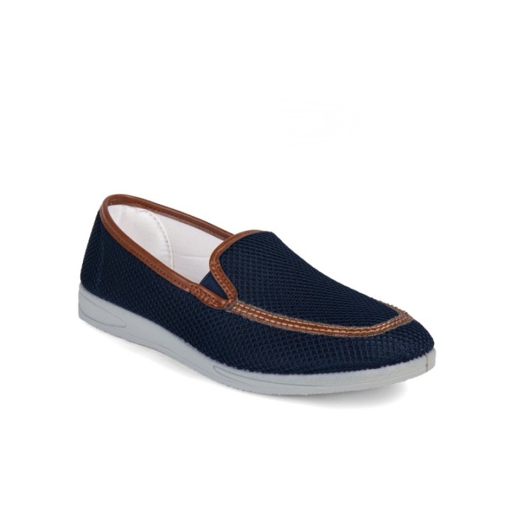 Zapatos abiertos con elástico marino