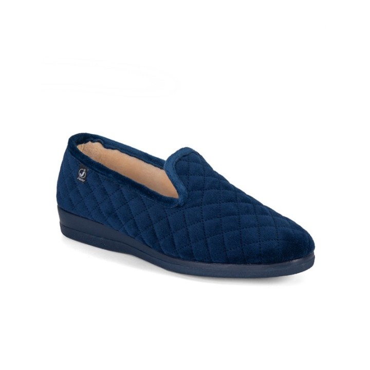 Zapatillas de casa para invierno mujer azul marino