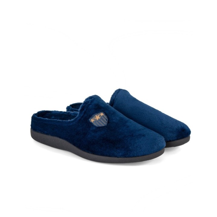 Zapatillas de casa abiertas hombre súper confort azul marino