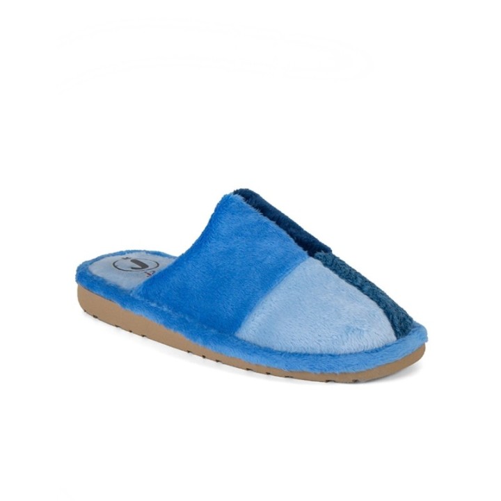 Zapatilla de casa suela EVA especial parquet color celeste