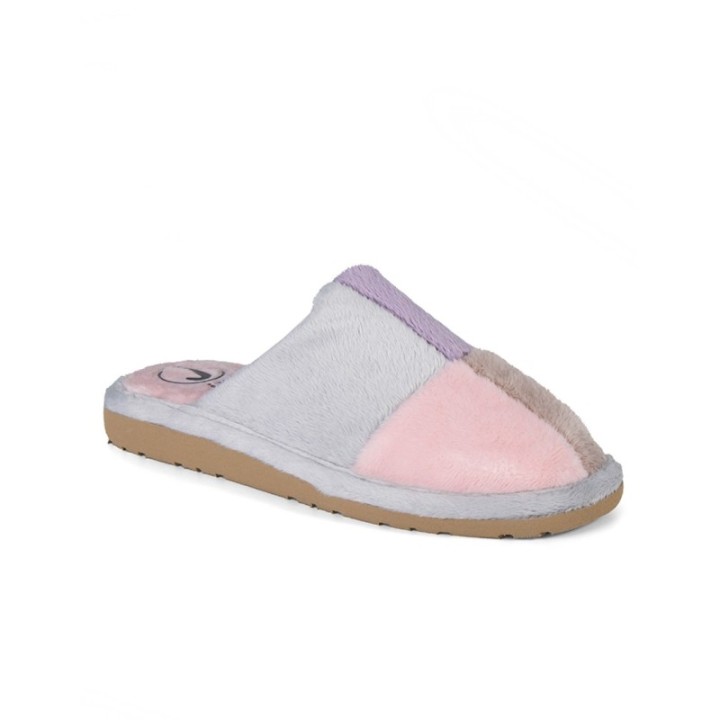 Zapatilla de casa suela EVA especial parquet color rosa