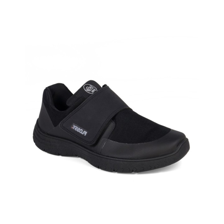 Zapatillas deportivas cómodas cierre velcro negras