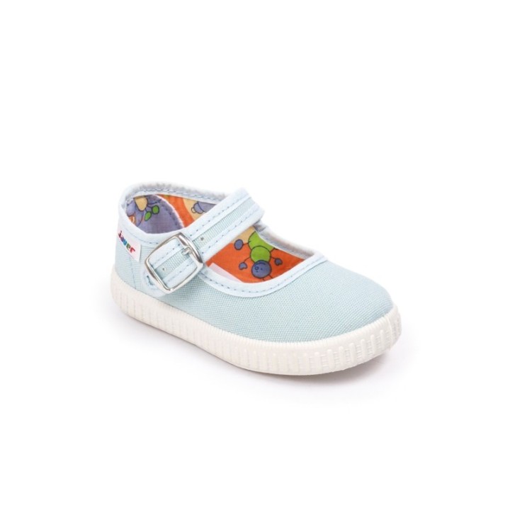 Merceditas lona color celeste