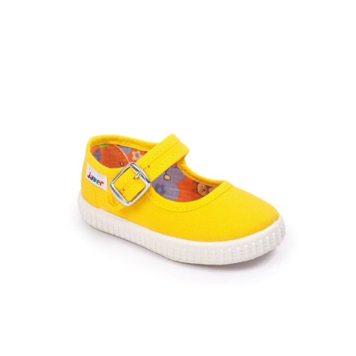Merceditas lona color amarillo